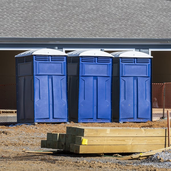 what is the cost difference between standard and deluxe portable restroom rentals in Bromide